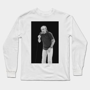 George Carlin BW Photograph Long Sleeve T-Shirt